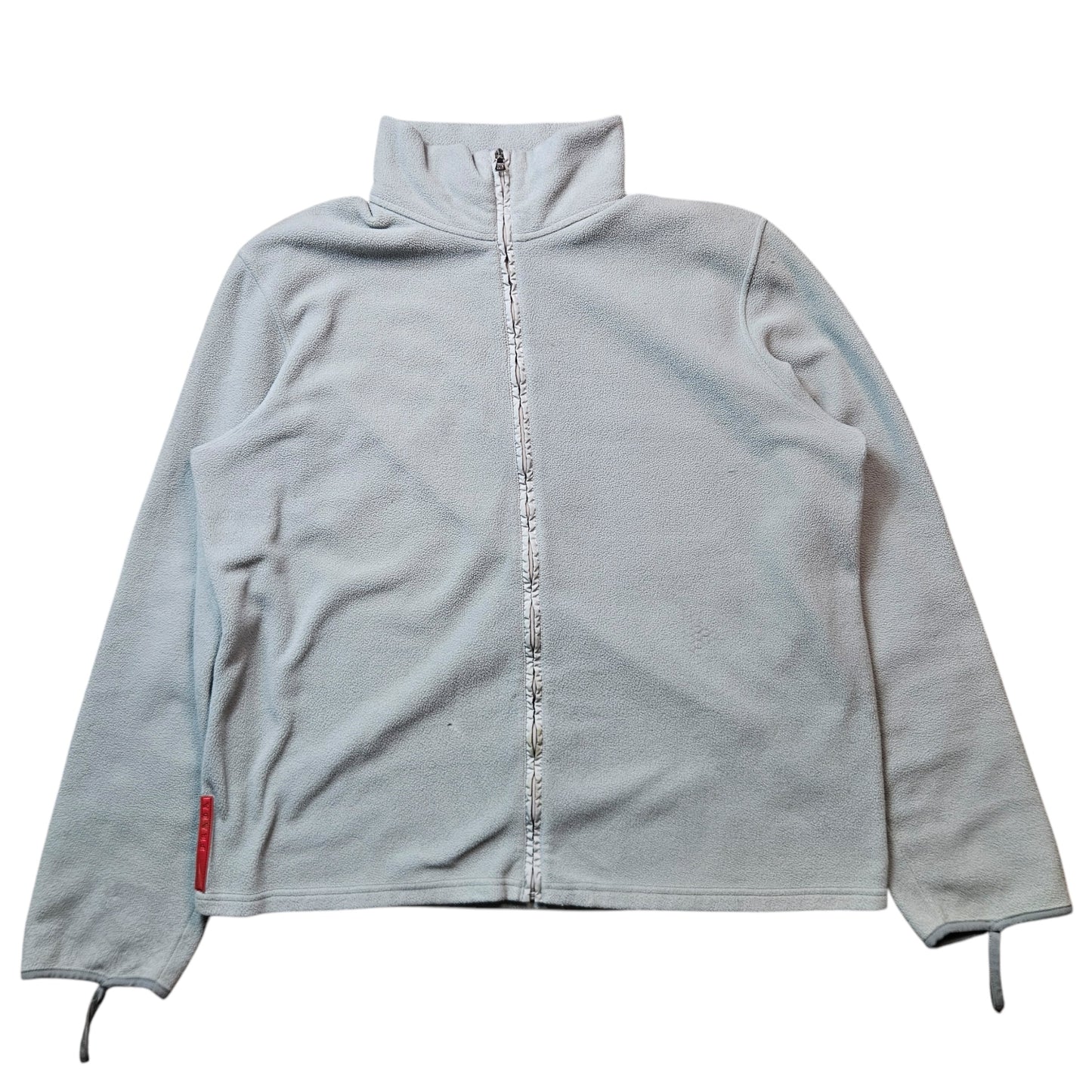 Prada Zip Up Fleece With Nylon Patches