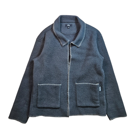 Stussy Woodsy Blanket Stitch Cardigan