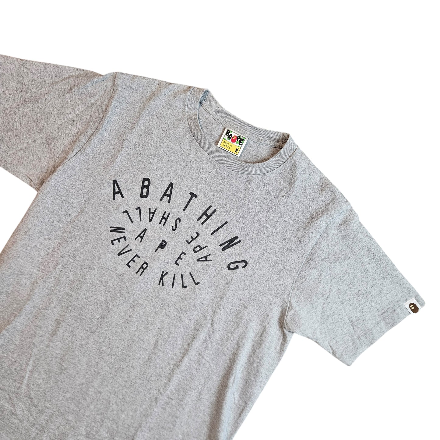 A Bathing Ape Spiral Text Tee