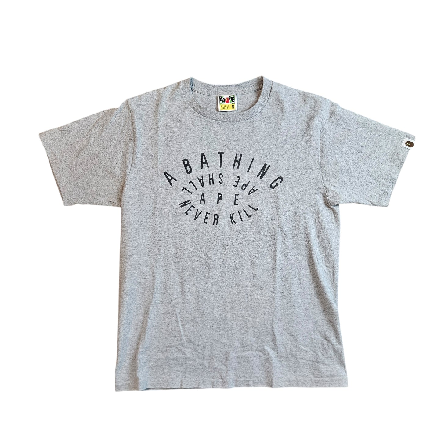 A Bathing Ape Spiral Text Tee
