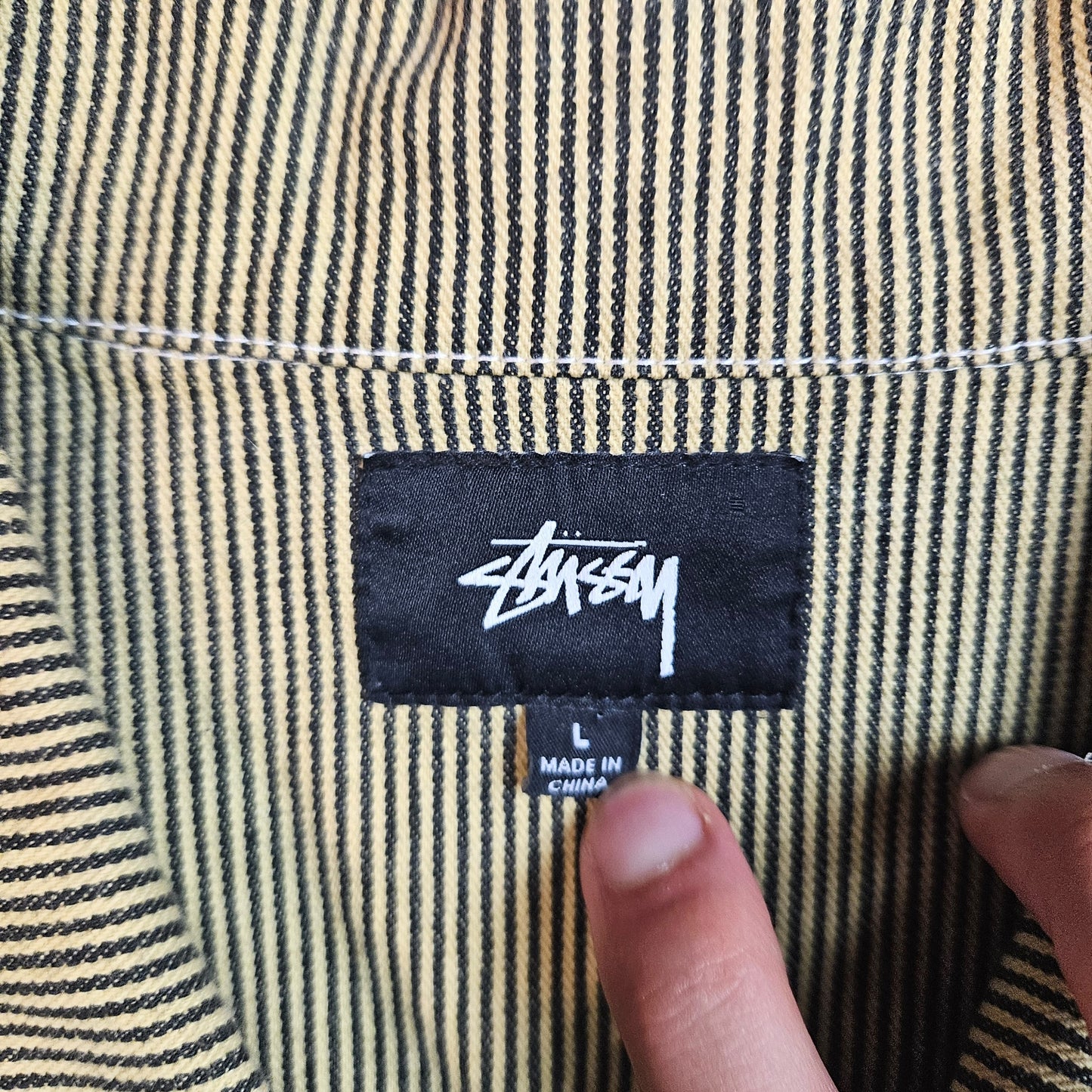 Stussy Overdyed Hickory Zip Overshirt
