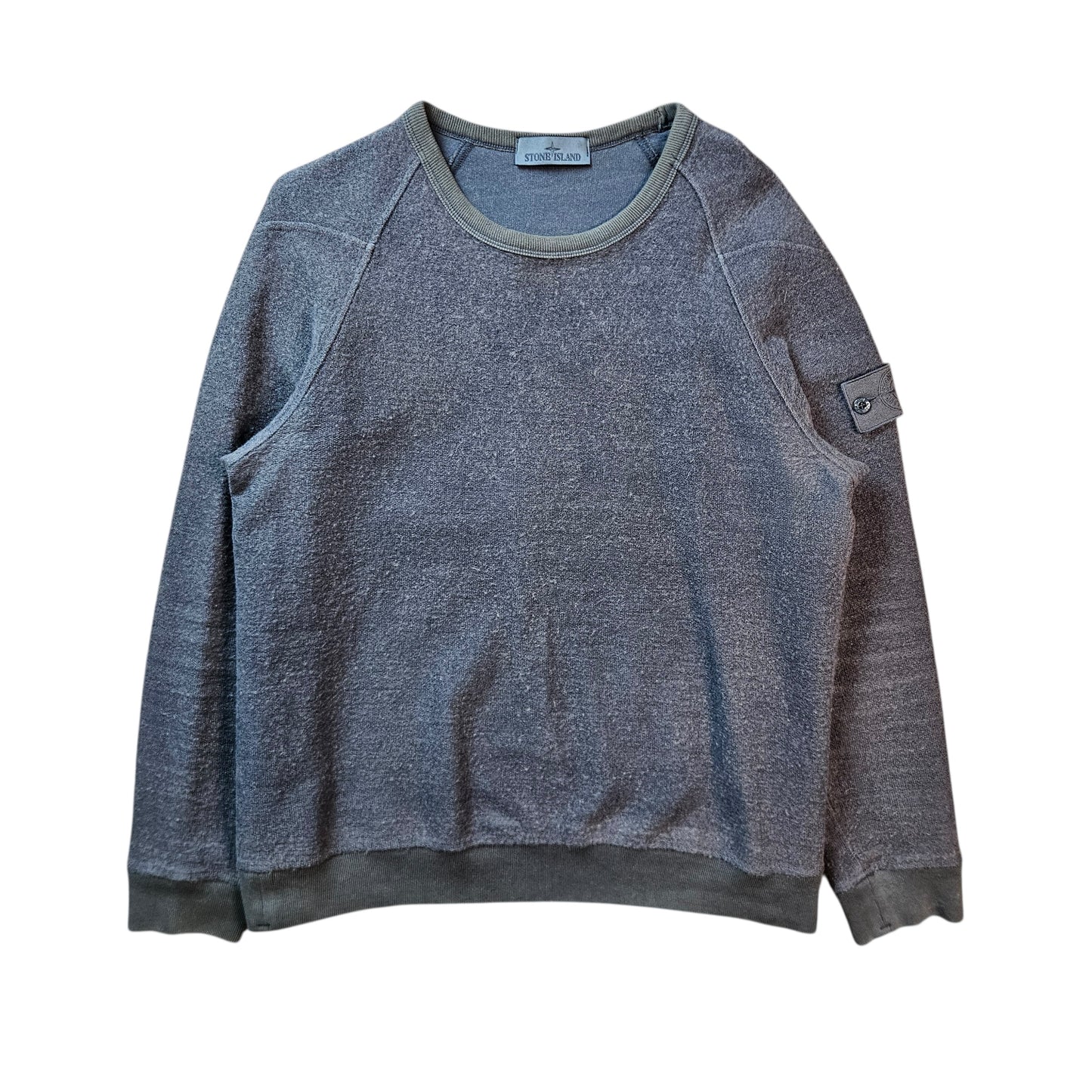 Stone Island Wool Sweatshirt With Ghost Badge