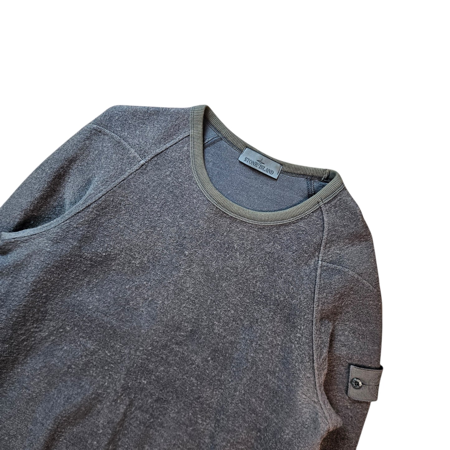 Stone Island Wool Sweatshirt With Ghost Badge