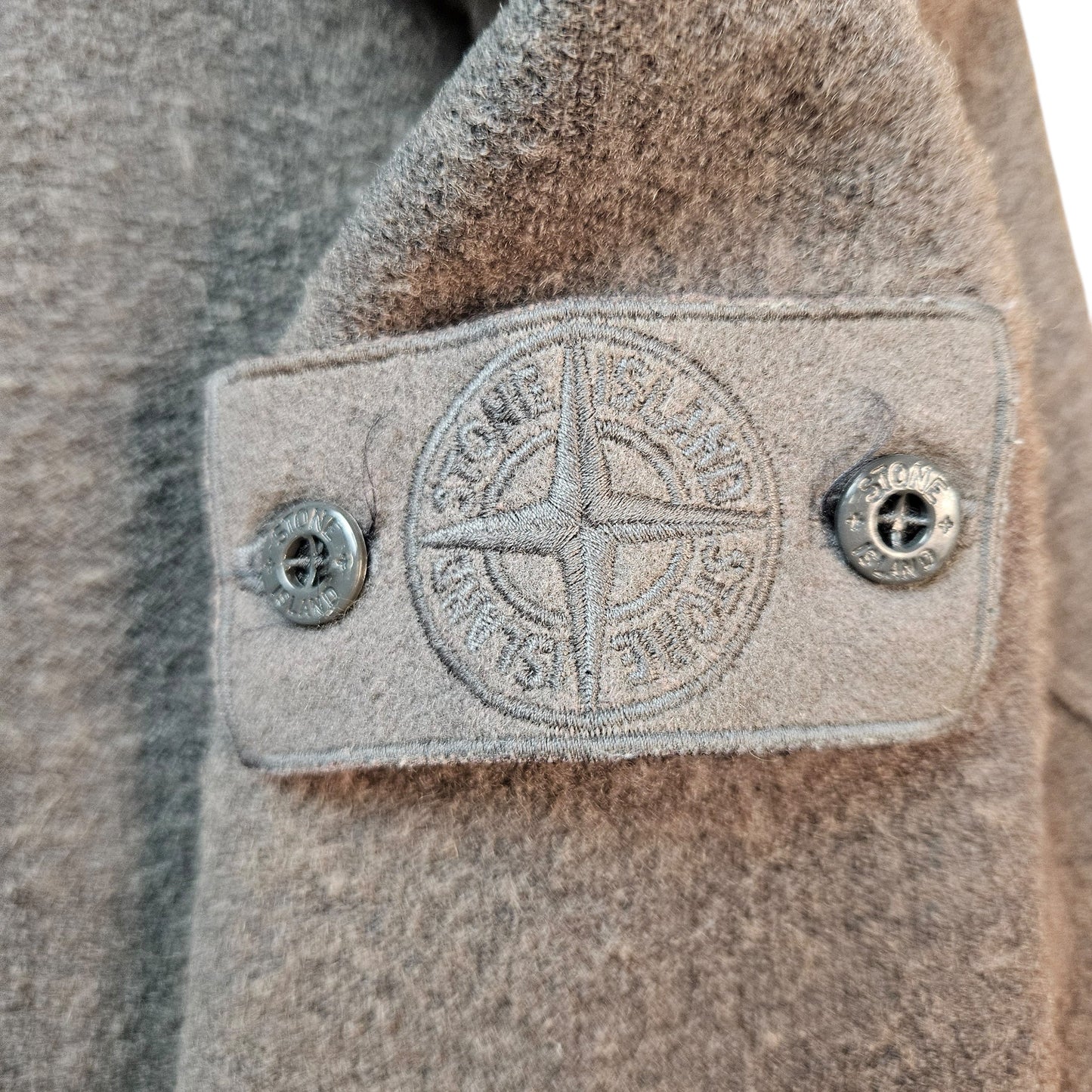 Stone Island Wool Sweatshirt With Ghost Badge