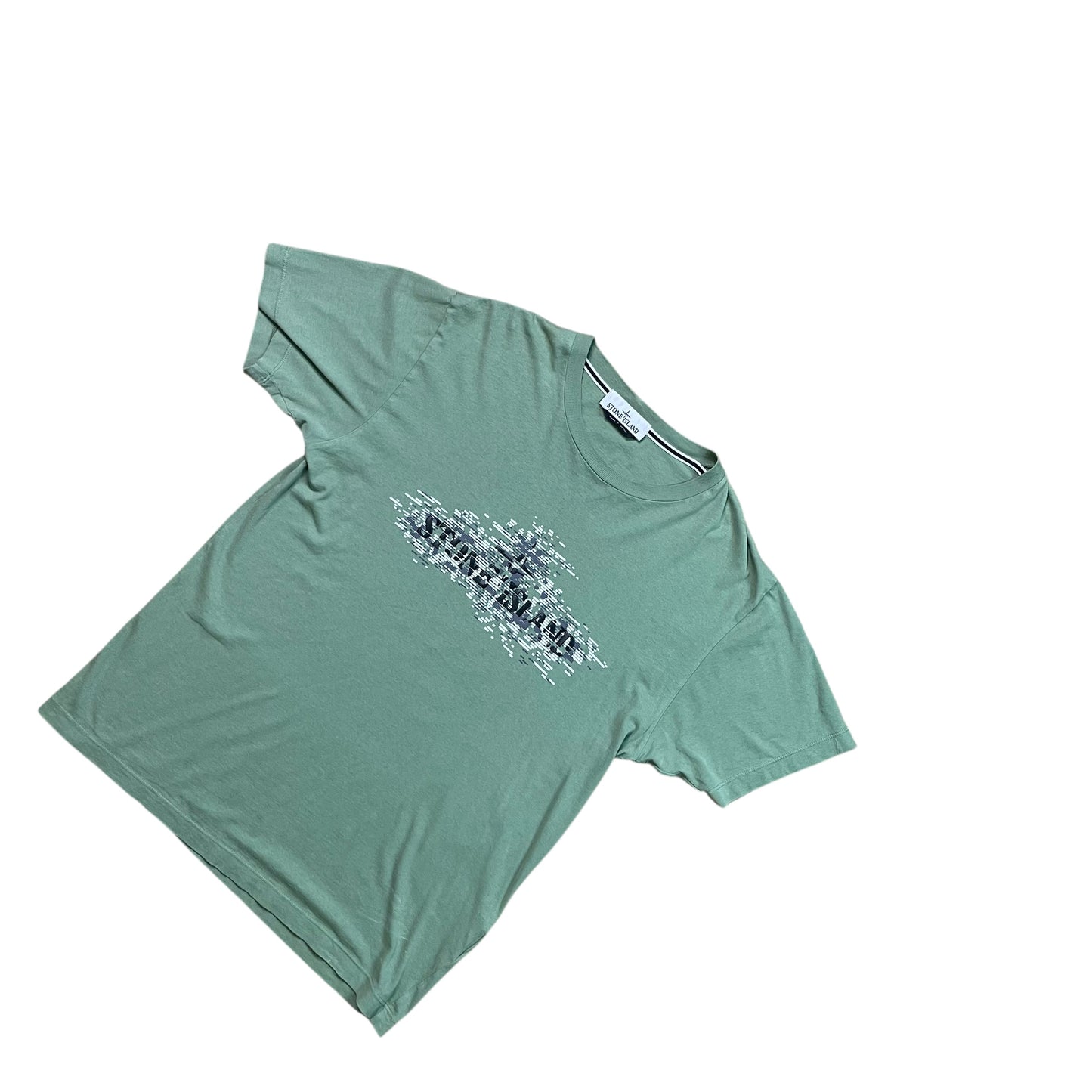 Stone Island Digital Spellout Logo T-shirt