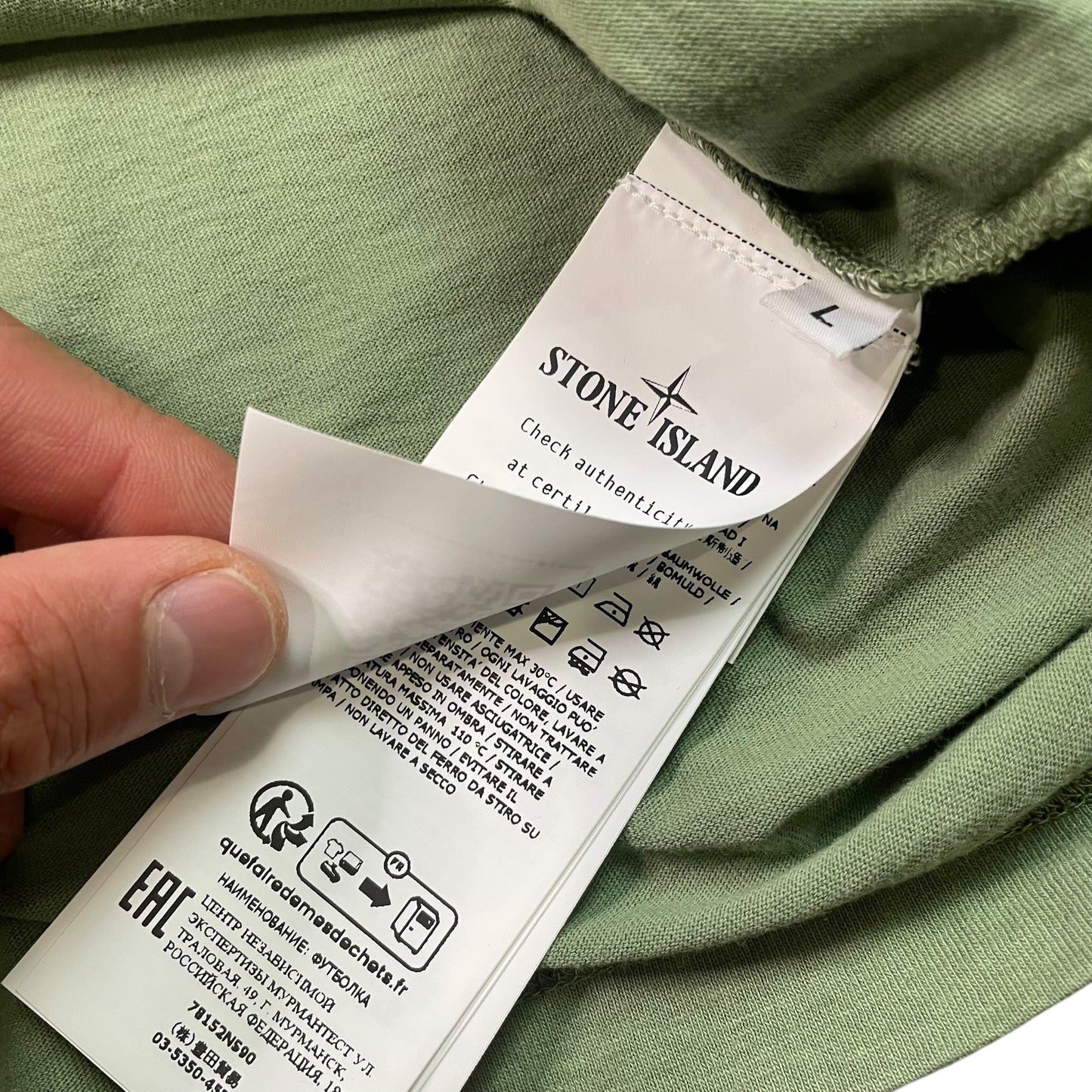 Stone Island Digital Spellout Logo T-shirt
