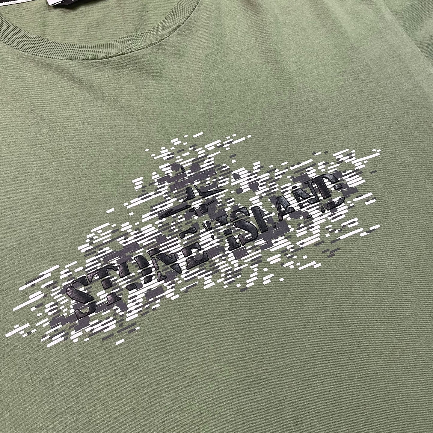 Stone Island Digital Spellout Logo T-shirt