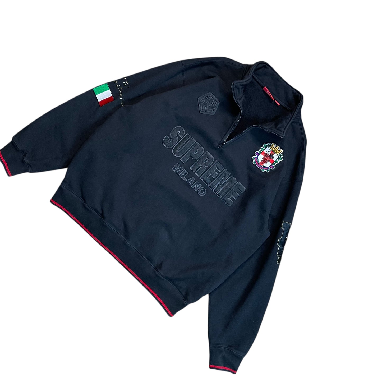 Supreme Milano Embroidered Half Zip Sweatshirt