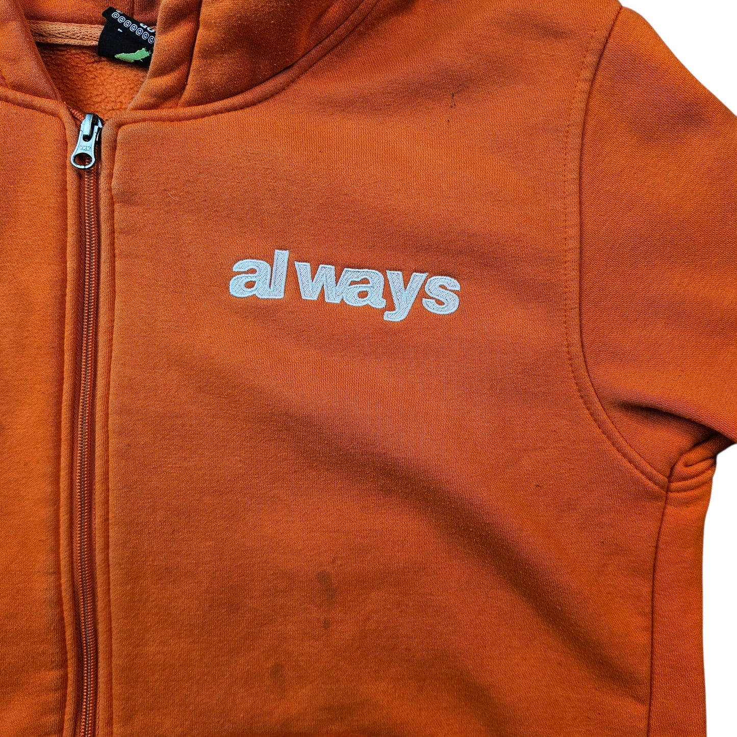 Always Do What You Should Do Zip Up Hoodie With Embroidered Logo