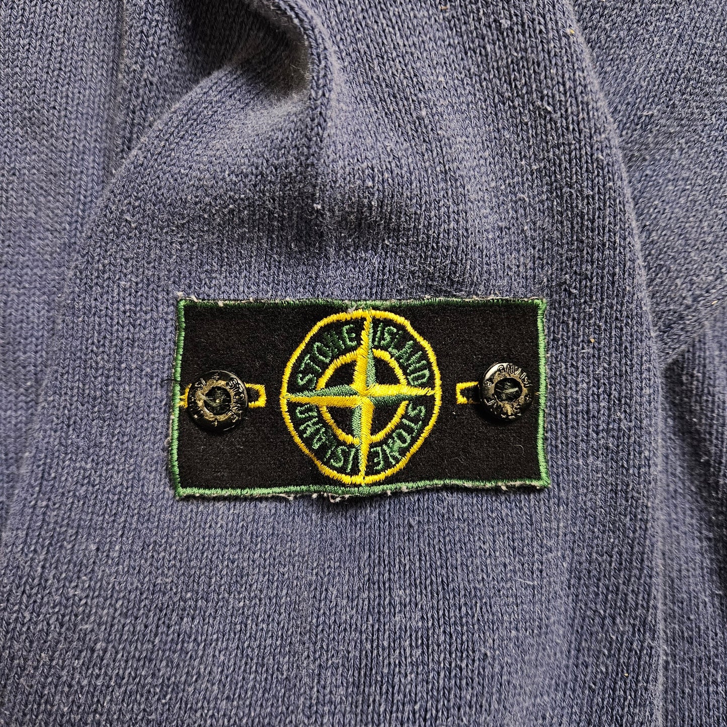 Stone Island Green Edge Spellout Knit Sweatshirt