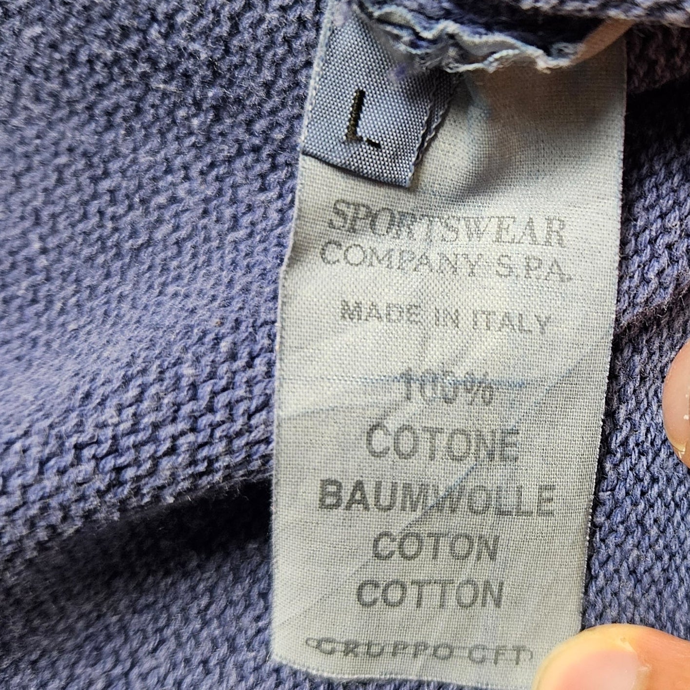 Stone Island Green Edge Spellout Knit Sweatshirt