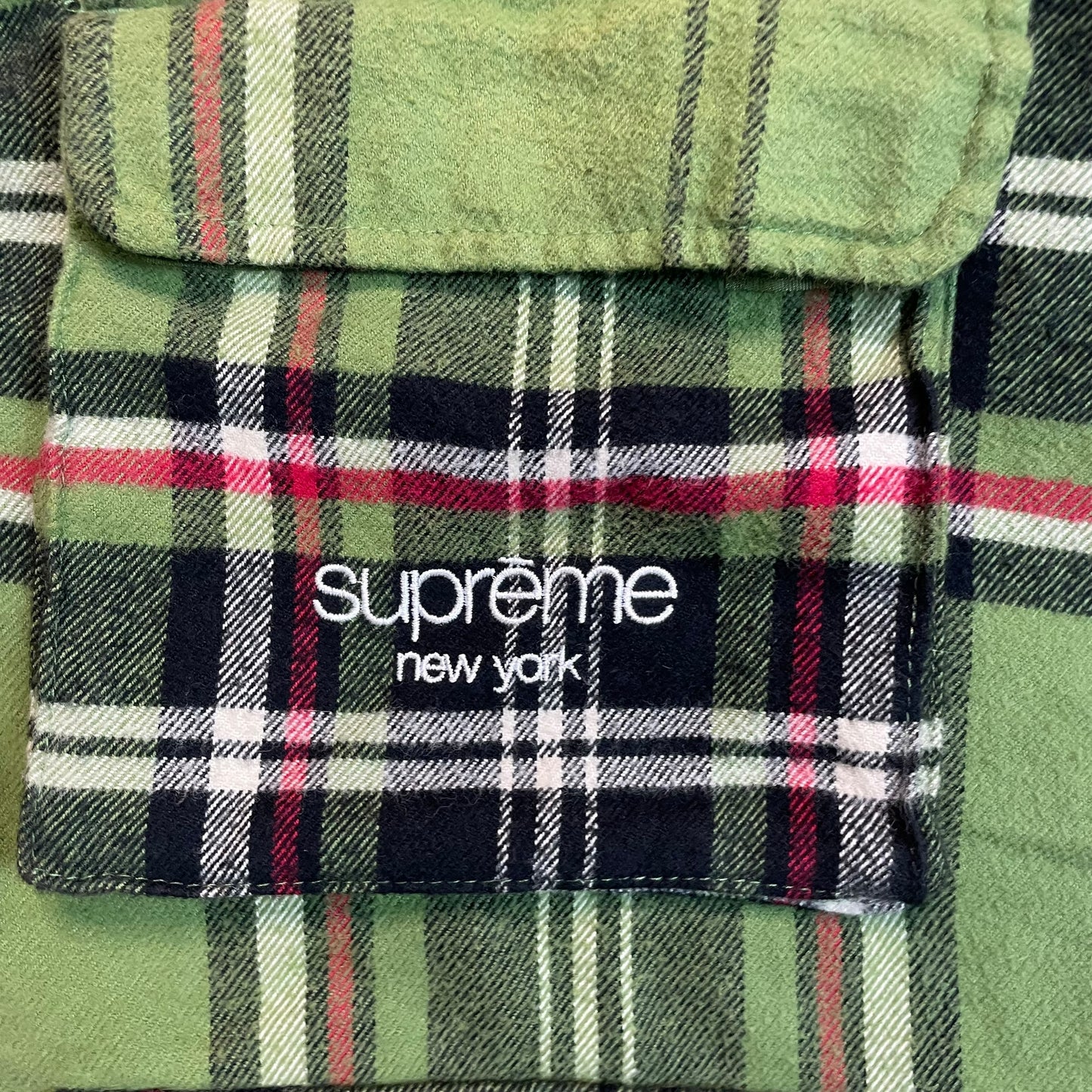 Supreme Tartan Flannel Cargo Vest