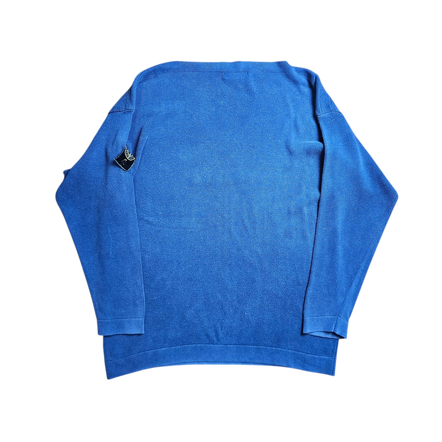 Stone Island Green Edge Spellout Knit Sweatshirt