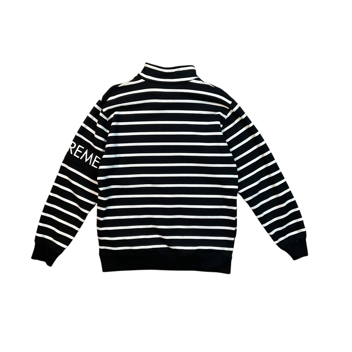 Supreme Striped Half Zip Sweater