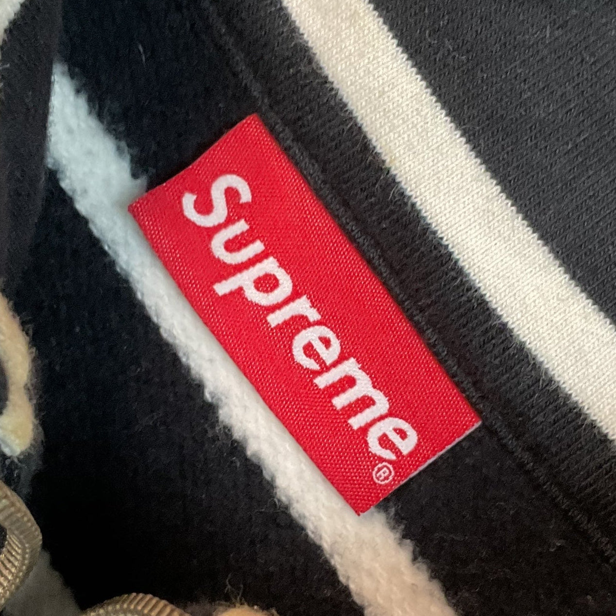 Supreme Striped Half Zip Sweater