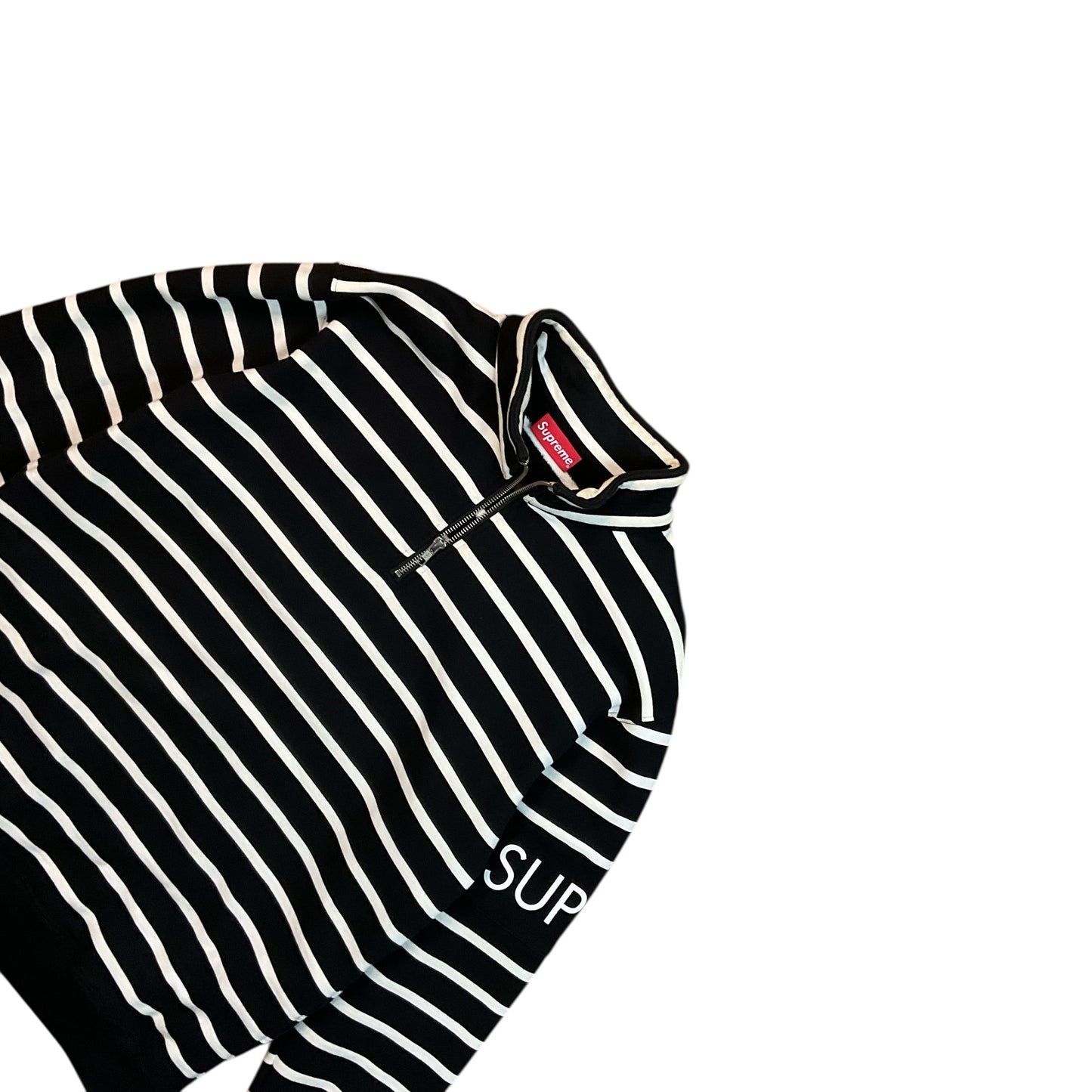 Supreme Striped Half Zip Sweater