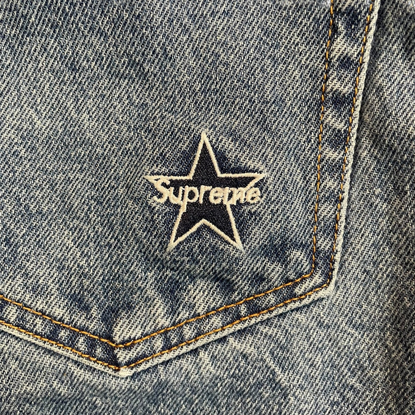 Supreme Regular Jeans With Star Embroidery