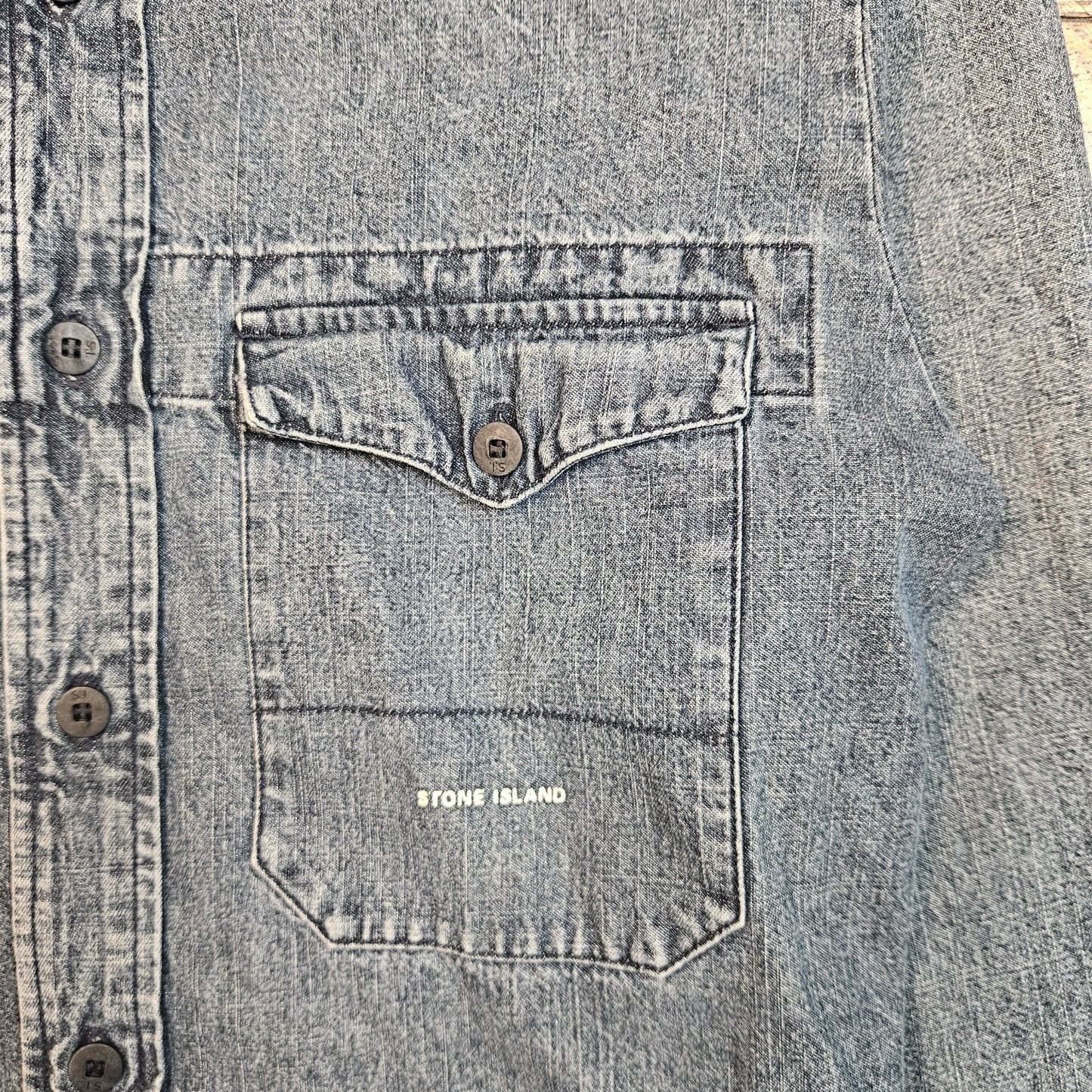 Stone Island Si Denims Spellout Shirt