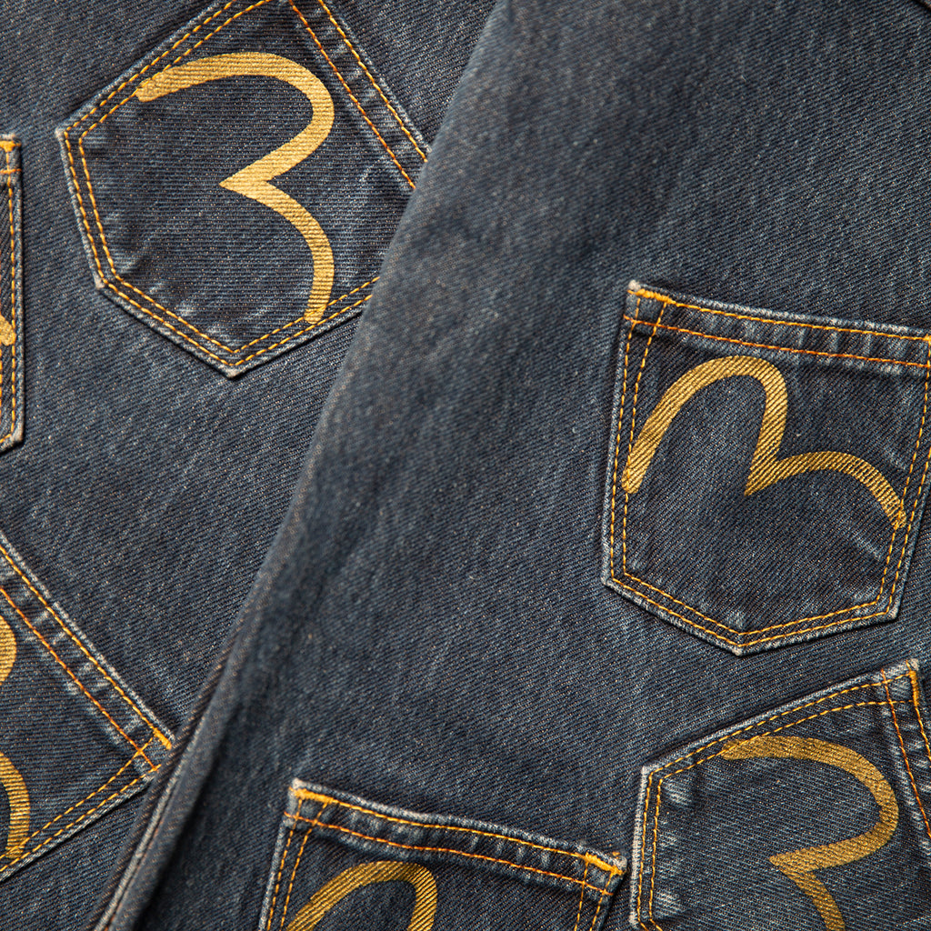 Evisu Multi Pocket Straight Leg Jeans