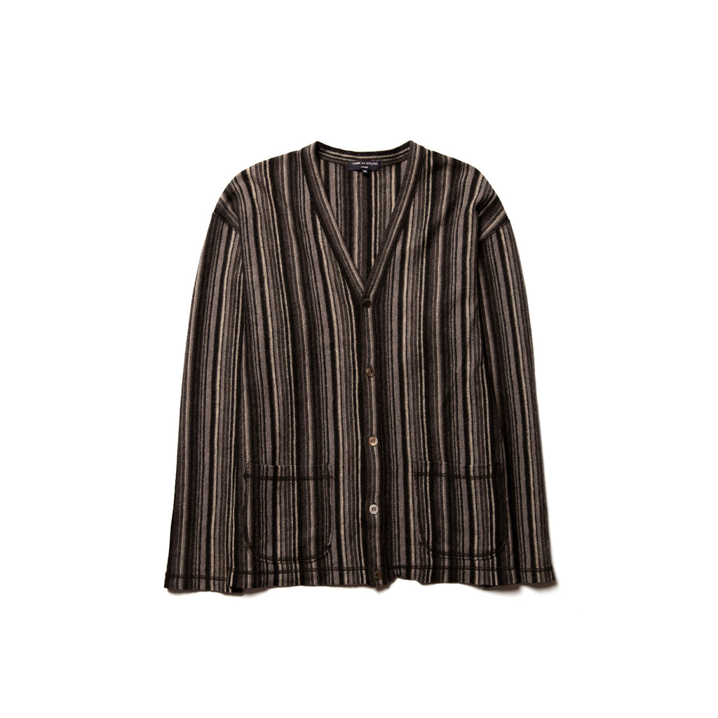 Comme Des Garcons Striped Cardigan