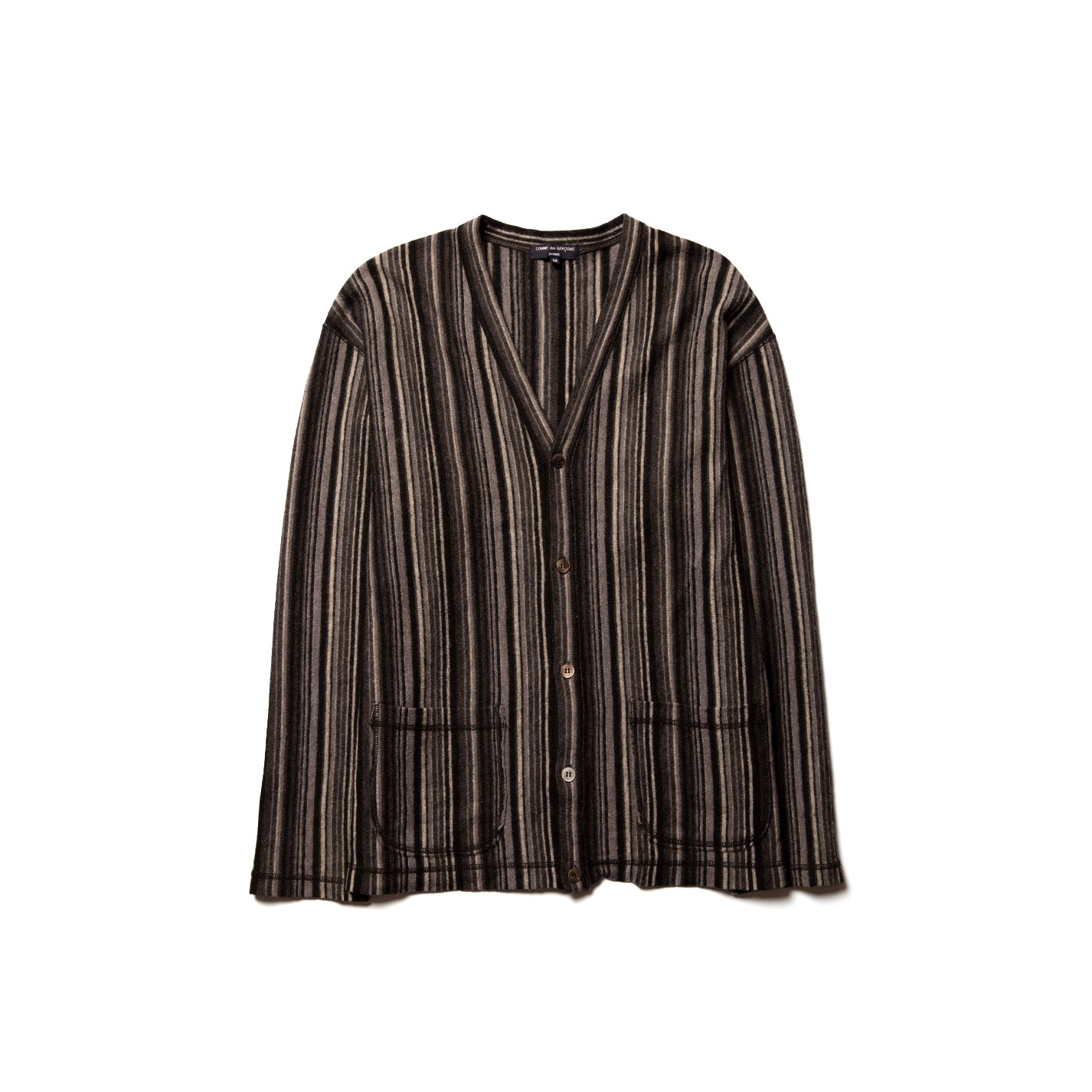 Comme Des Garcons Striped Cardigan