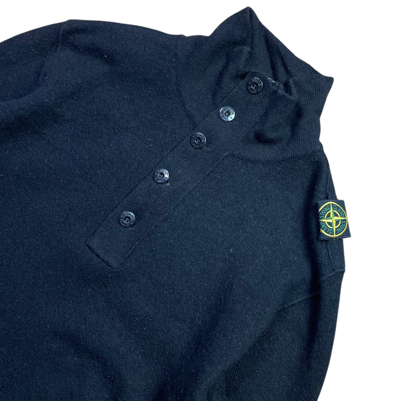 Stone Island Shoulder Badge Knit 1/4 Zip