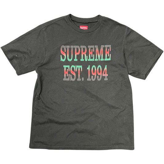 Supreme Cotton Mesh Gradient Logo T-shirt