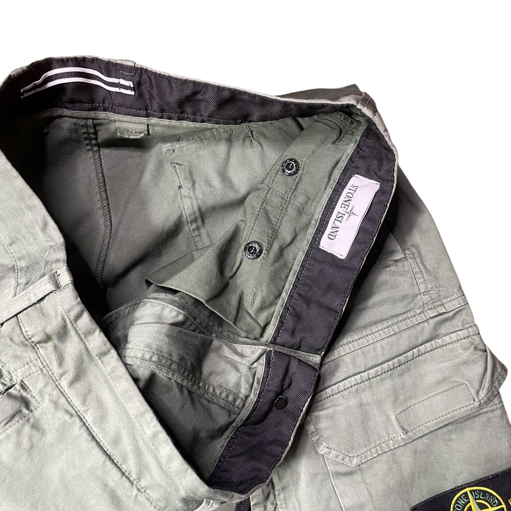 Stone Island Wide Leg Cargo Trousers