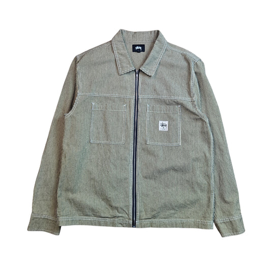 Stussy Overdyed Hickory Zip Overshirt