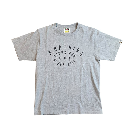 A Bathing Ape Spiral Text Tee