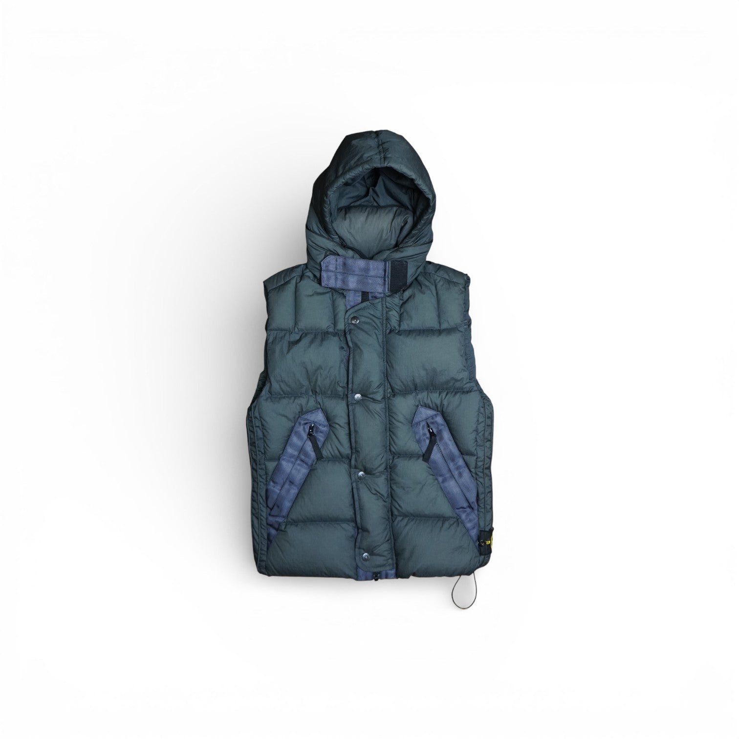 Stone Island Mesh Badge Hooded Puffer Gilet