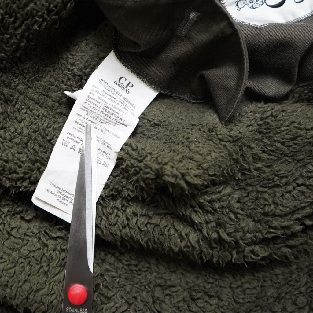 C.p. Company Shell Fleece Lined Lens Hooded Jacket