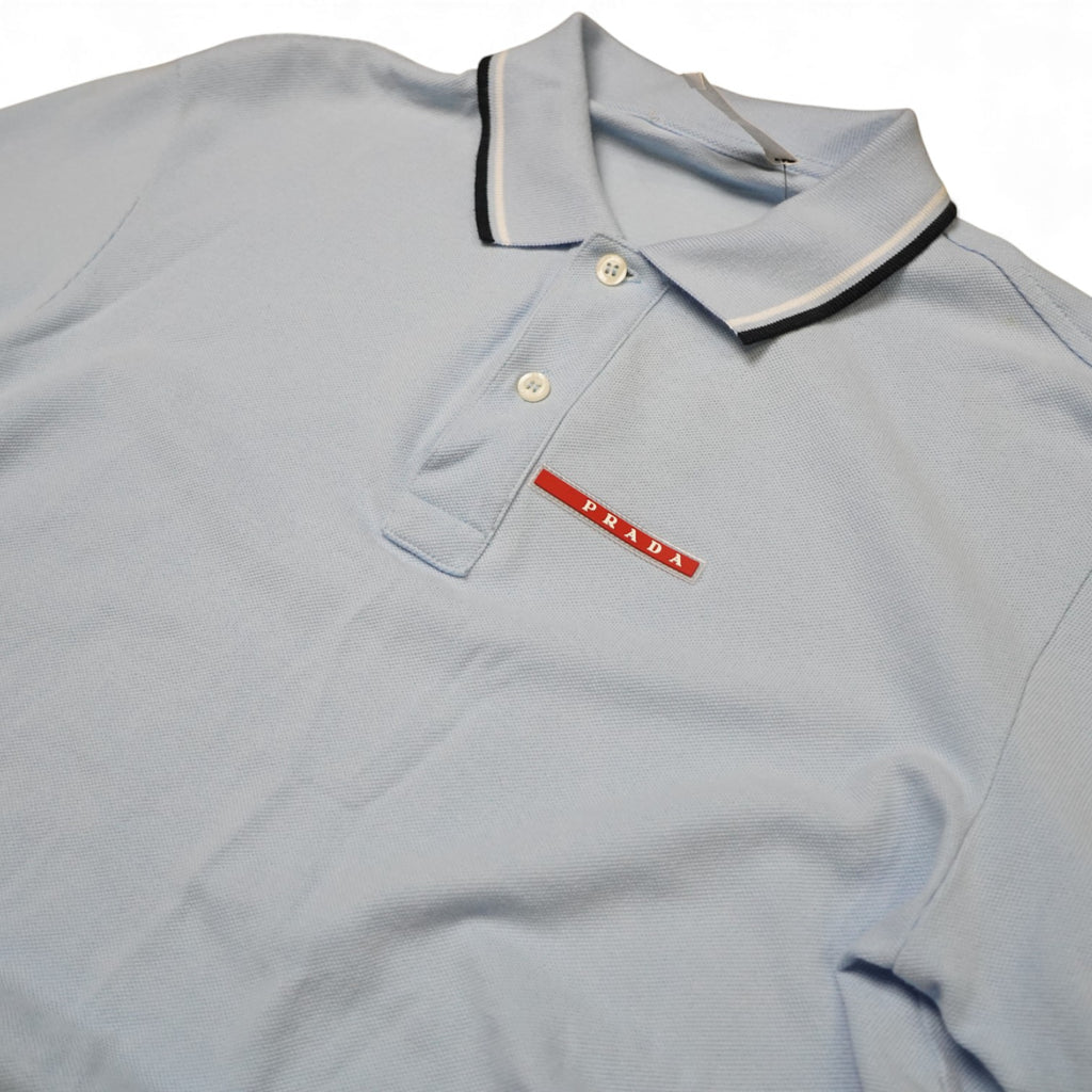 Prada Baby Blue Polo Shirt