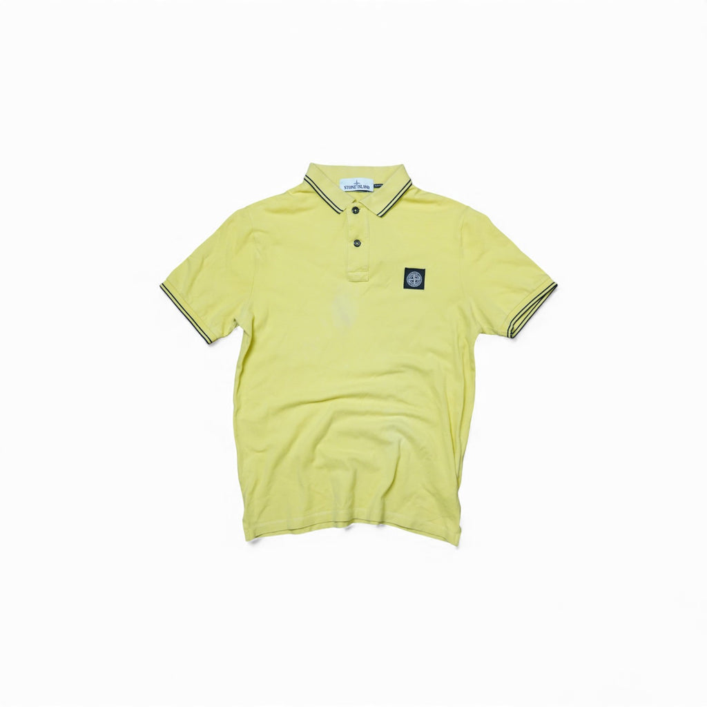 Stone Island Yellow Polo Shirt