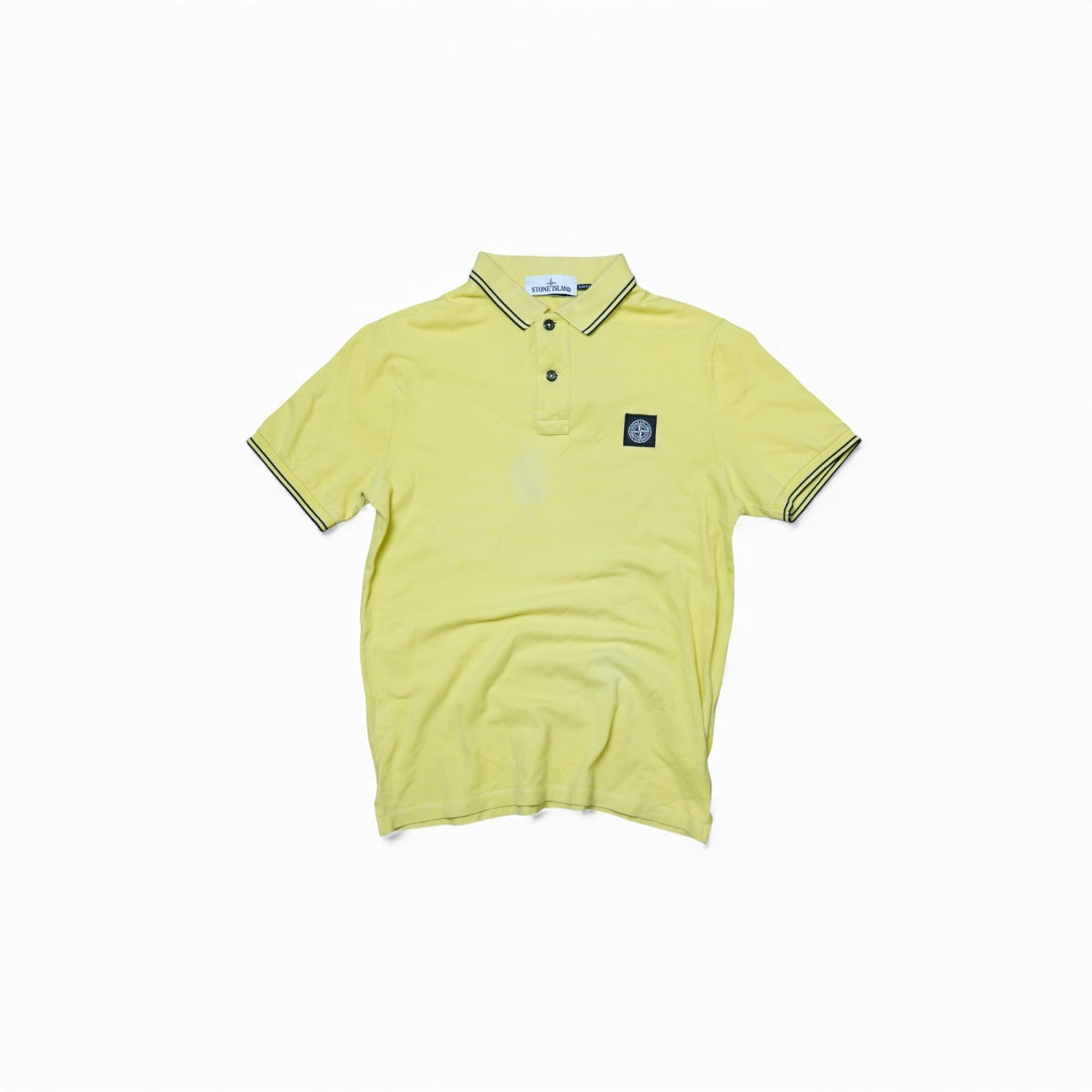 Stone Island Yellow Polo Shirt