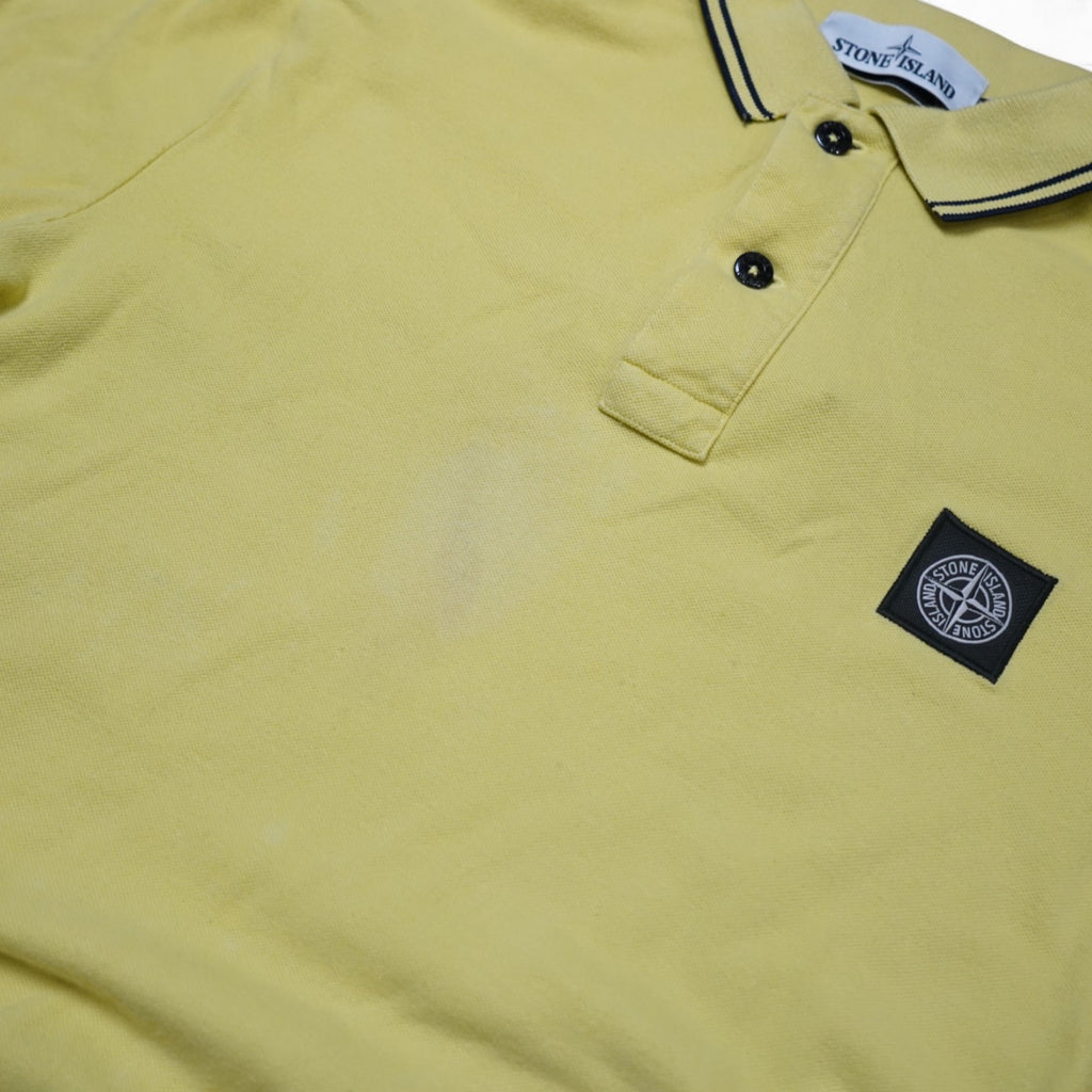 Stone Island Yellow Polo Shirt