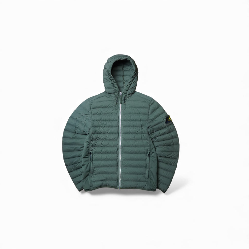 Stone Island Loom Woven Down Chambers Hooded Jacket