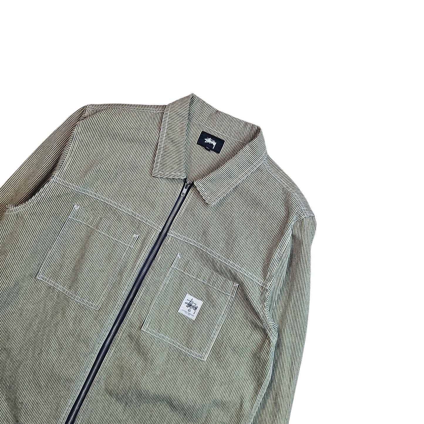 Stussy Overdyed Hickory Zip Overshirt