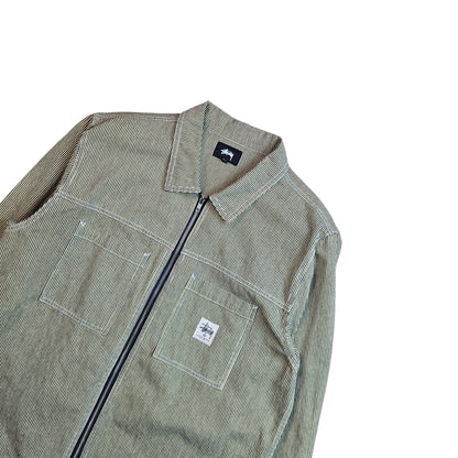 Stussy Overdyed Hickory Zip Overshirt