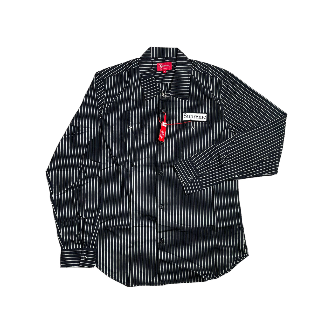 Supreme Pin Stripe Button Up Shirt