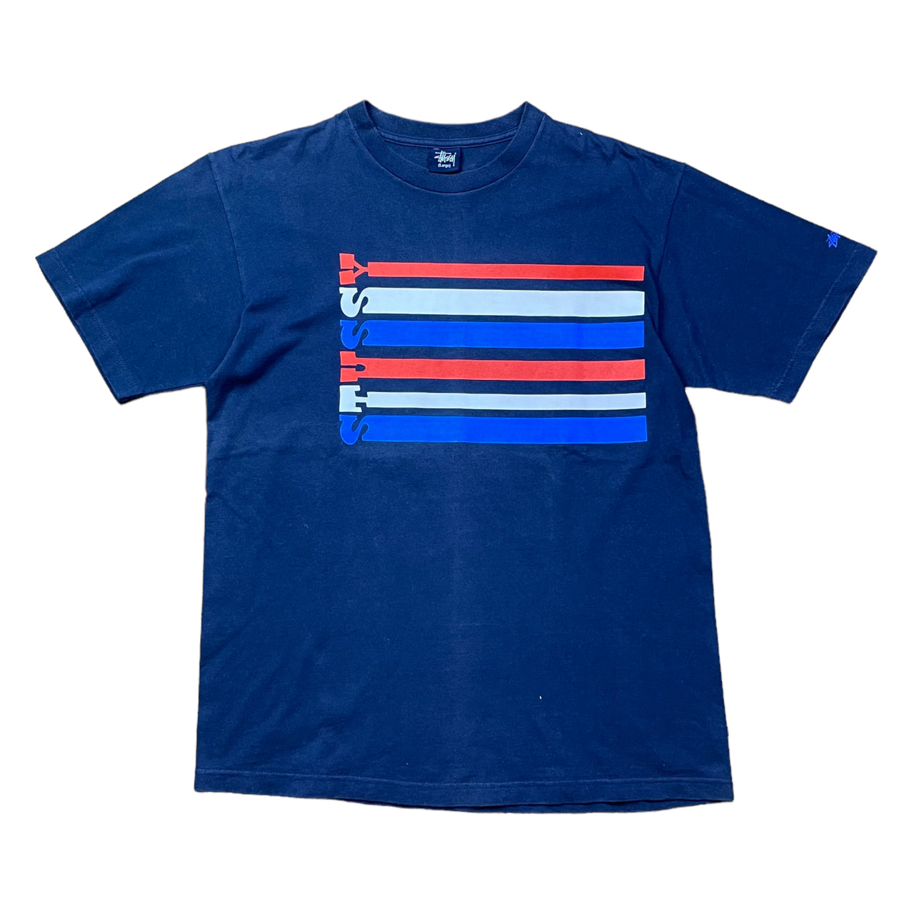 Vintage Stussy USA Striped T-Shirt
