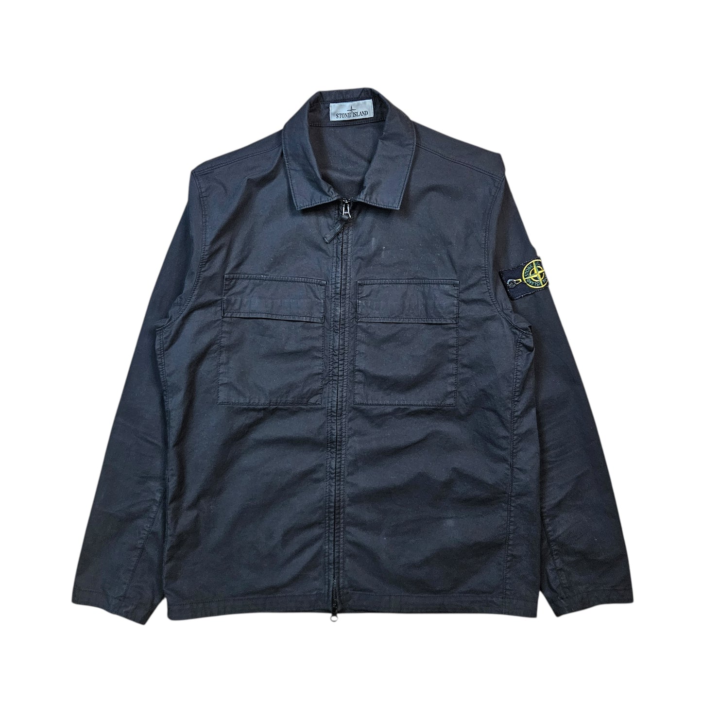 Stone Island Zip Overshirt With Chest Pockets