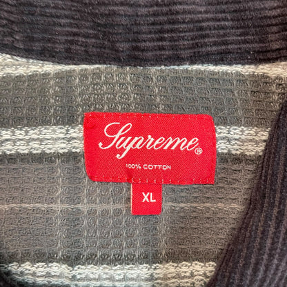 Supreme Thermal Plaid Zip Up Shirt
