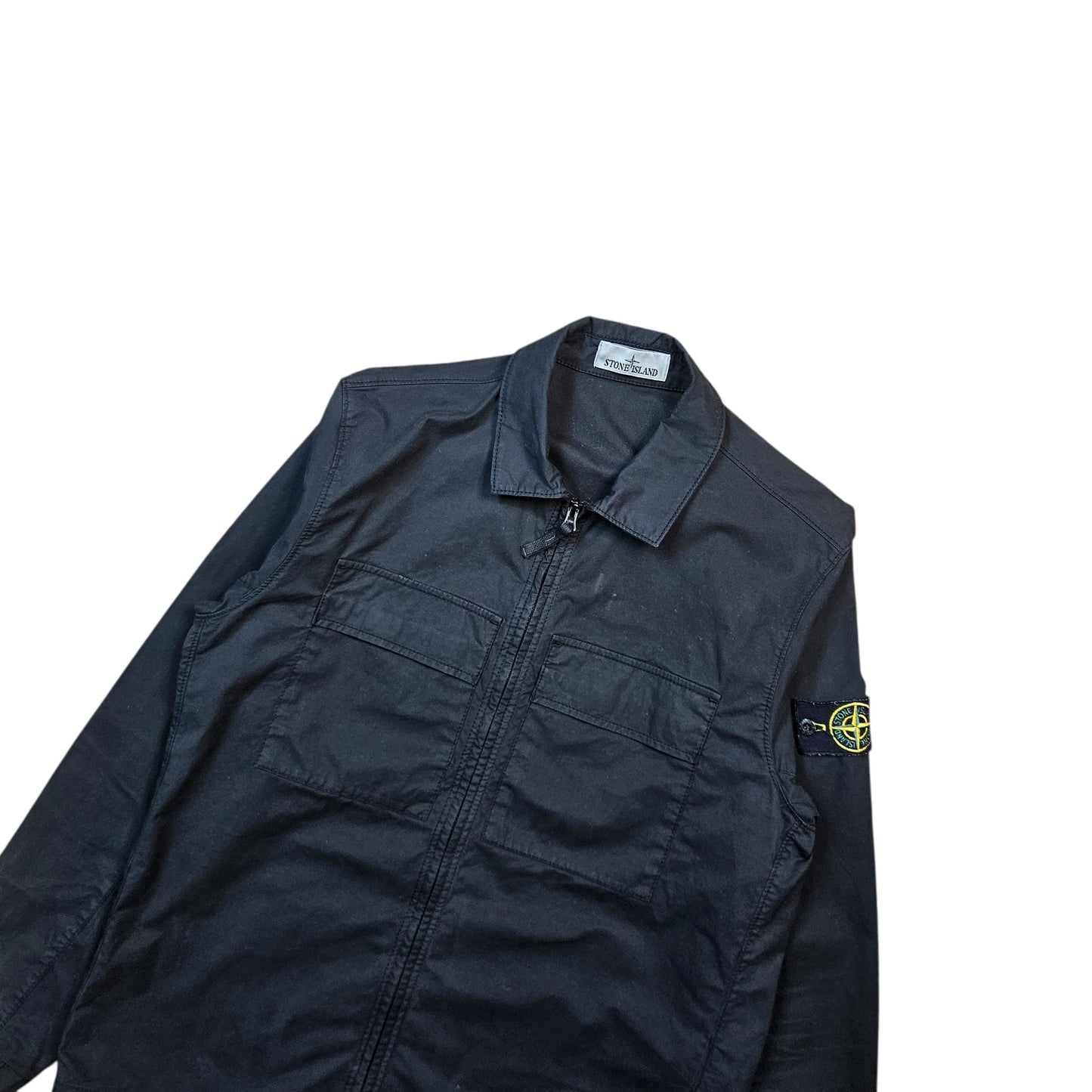 Stone Island Zip Overshirt With Chest Pockets