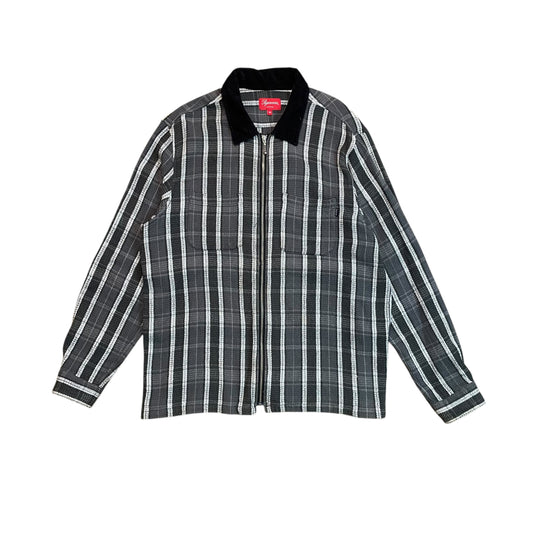 Supreme Thermal Plaid Zip Up Shirt