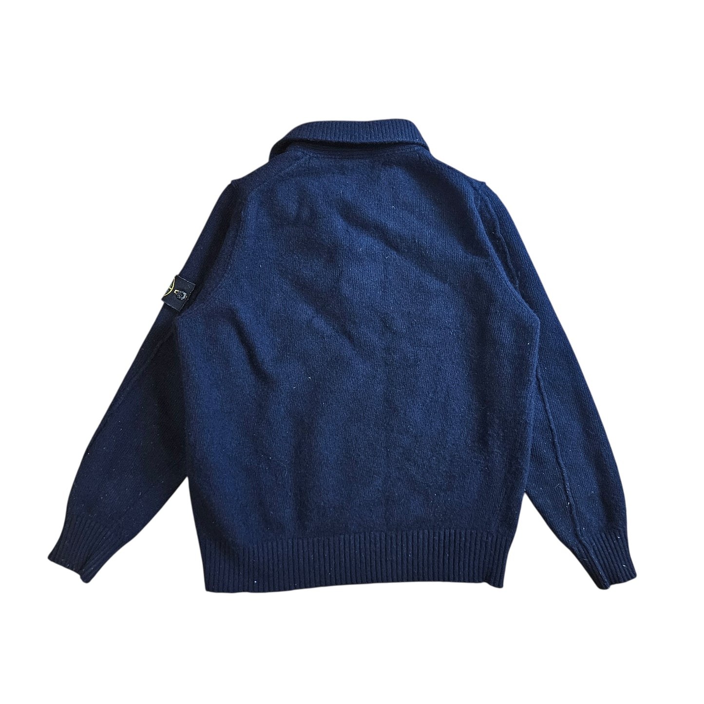 Stone Island Wool Quarter Zip Sweatshirt