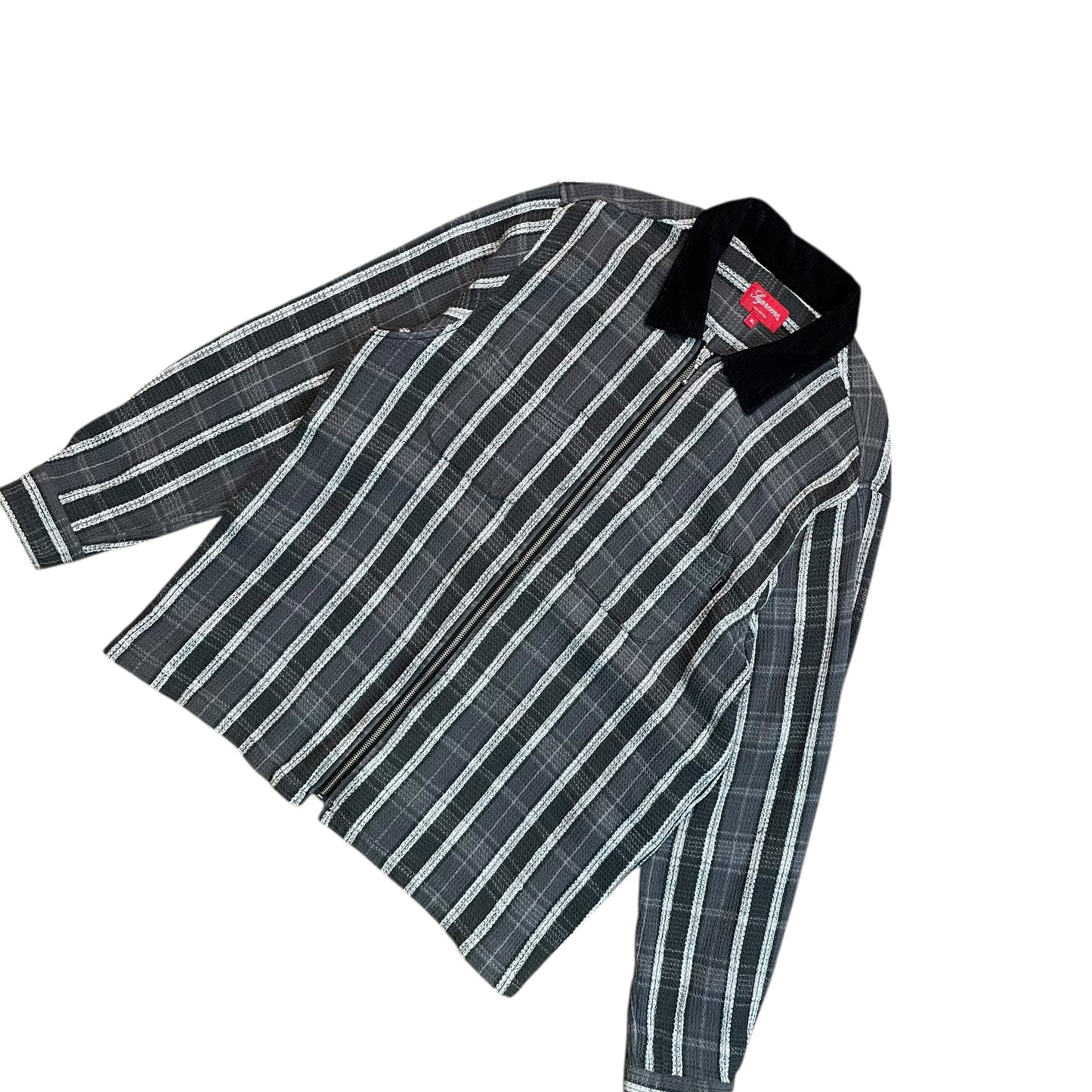 Supreme Thermal Plaid Zip Up Shirt