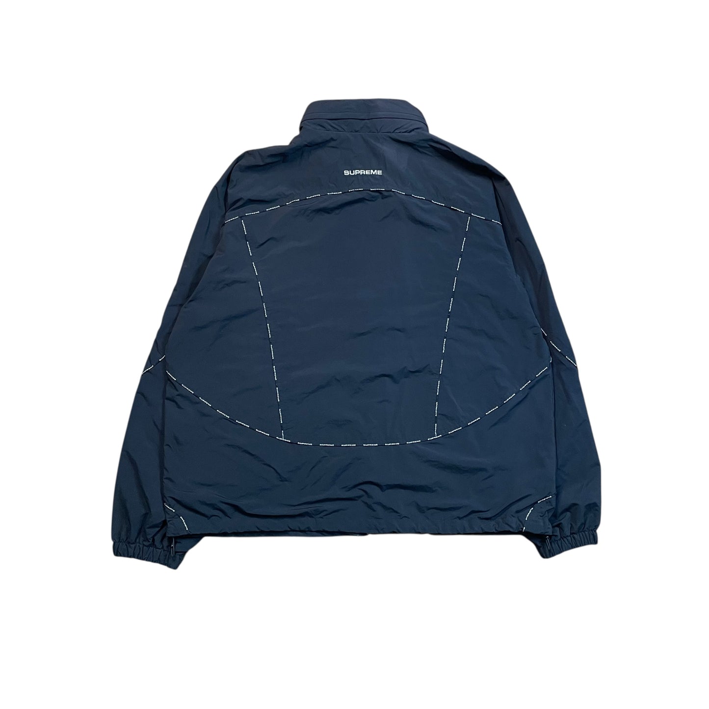 Supreme Logo Piping Hooded Track Jacket