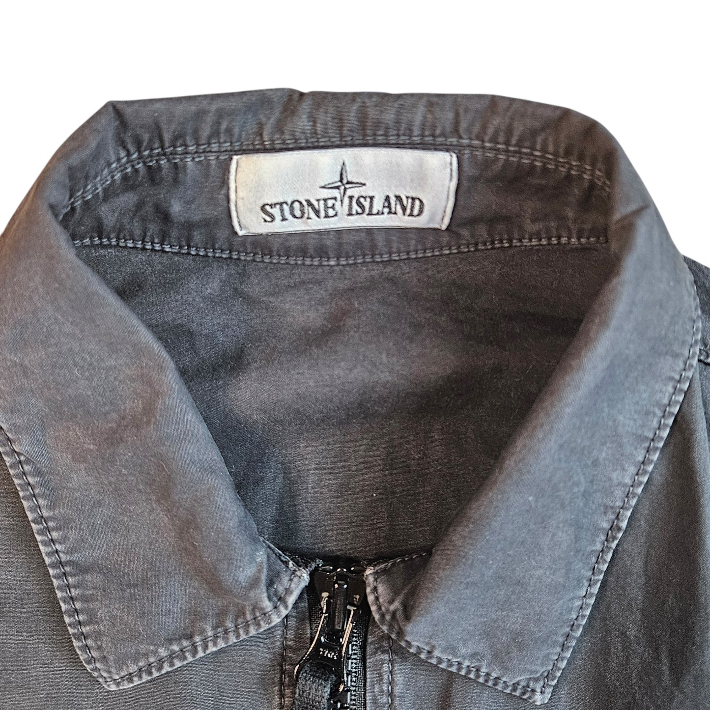 Stone Island Zip Overshirt With Chest Pocket