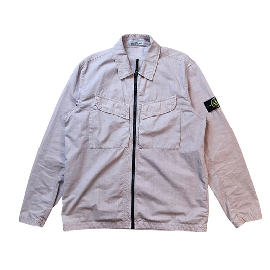 Stone Island Zip Overshirt With Chest Pockets